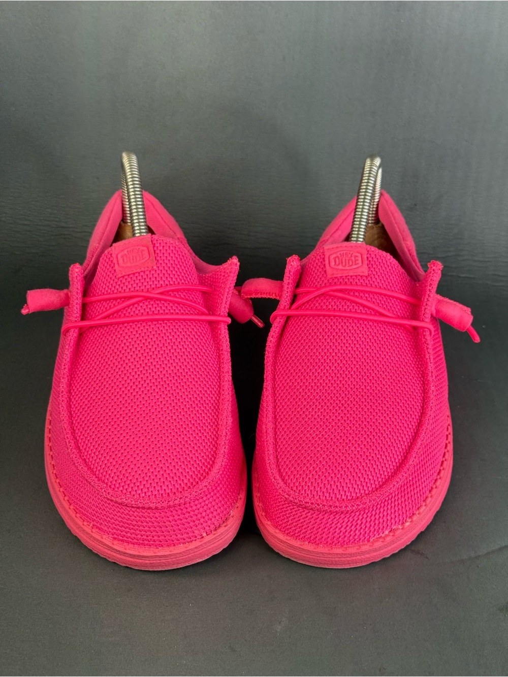Electric pink HEYDUDE Women's Wendy Funk Mono Slip-On shoes size 9 - Picture 2 of 8
